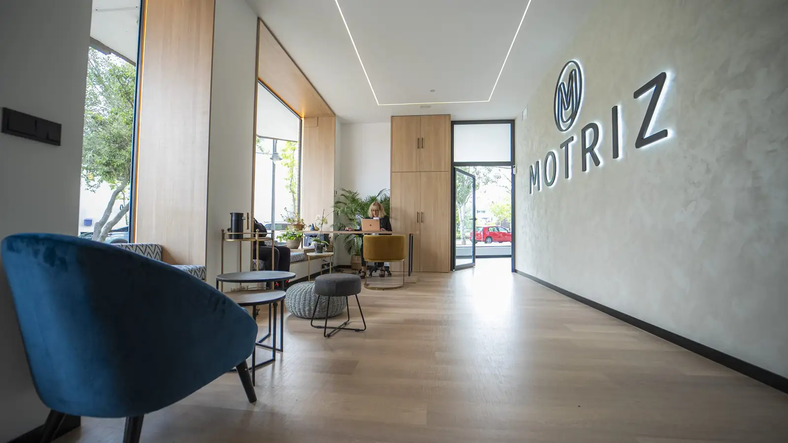 Recepción de la clínica Motriz en Tres Cantos